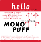 John Flansburgh's Mono Puff hello recording cover